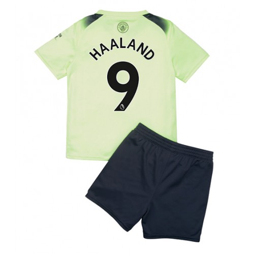 Manchester City Erling Haaland #9 kläder Barn 2022-23 Tredje Tröja Kortärmad (+ korta byxor) Manchester City Erling Haaland #9 kläder Barn 2022-23 Tredje Tröja Kortärmad (+ korta byxor)